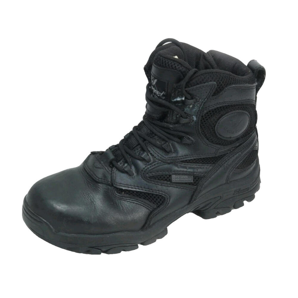 Throrogood Duece 6" Boots Black Leather Unisex Shoes Biking Women's 9.5 M READ